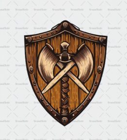 Wikingeraxt und Schild